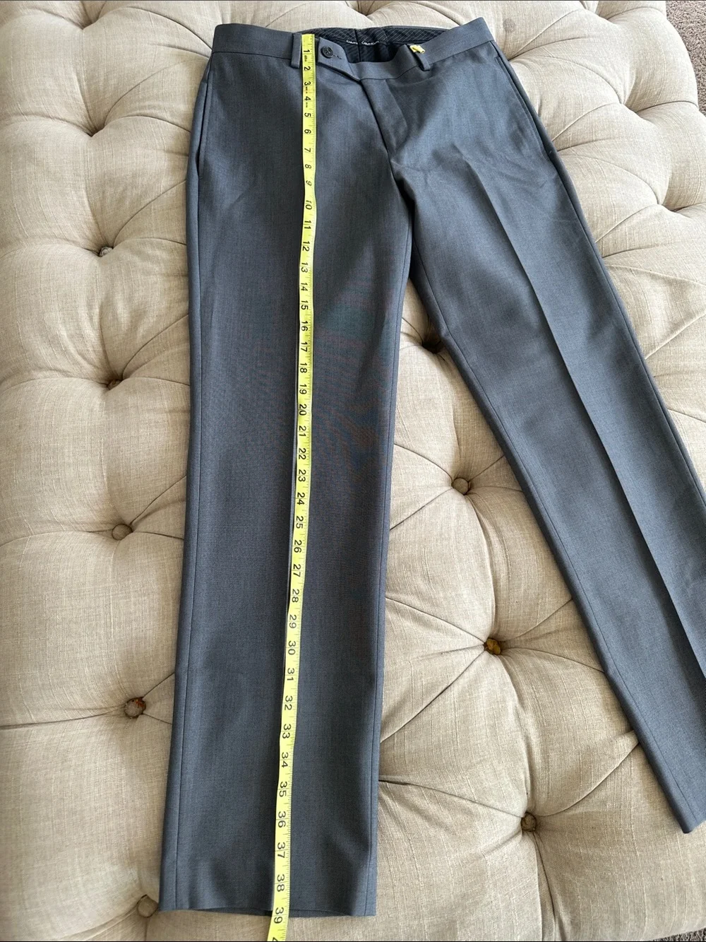 Calvin Klein Gray Men's Dress Pants - Straight Leg
